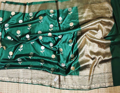 Raw Mango Pure Silk (Green) - Golden Nivah